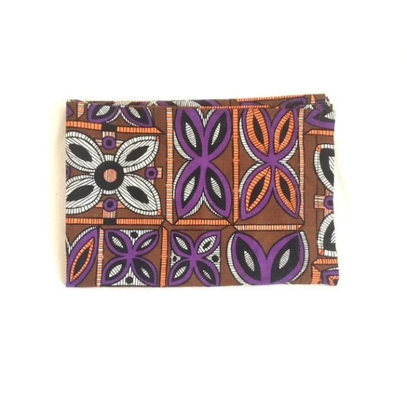 Sears Accents Vintage Mid Century Brown Purple Curtain 6s Single